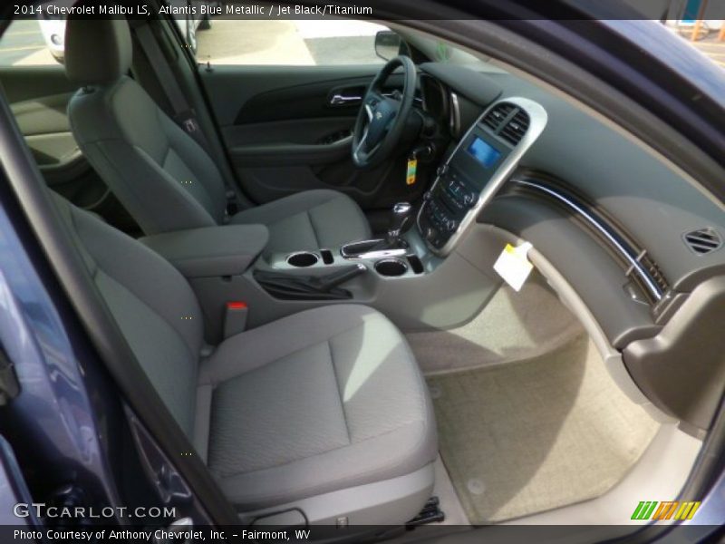 Atlantis Blue Metallic / Jet Black/Titanium 2014 Chevrolet Malibu LS