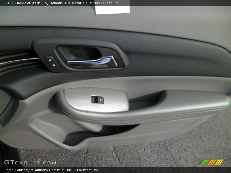 Atlantis Blue Metallic / Jet Black/Titanium 2014 Chevrolet Malibu LS