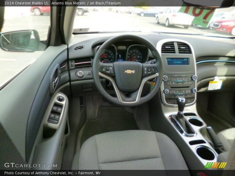 Atlantis Blue Metallic / Jet Black/Titanium 2014 Chevrolet Malibu LS