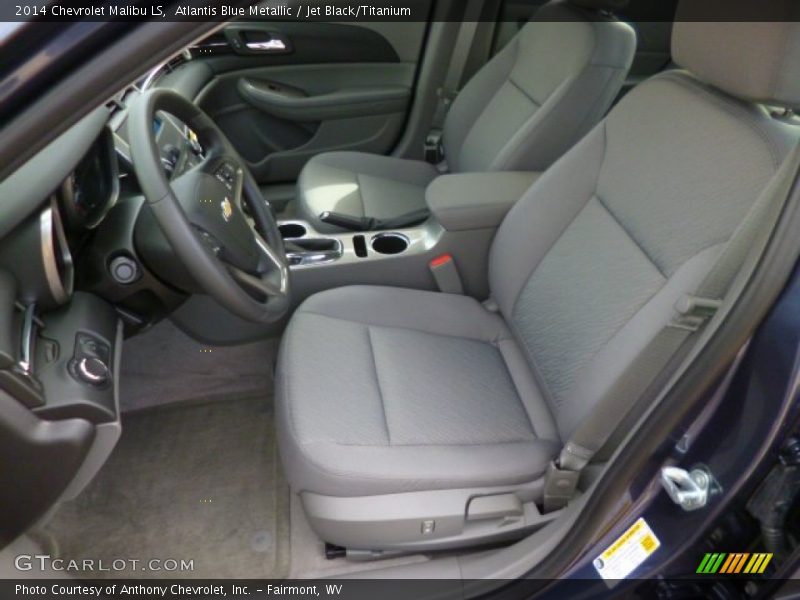 Atlantis Blue Metallic / Jet Black/Titanium 2014 Chevrolet Malibu LS