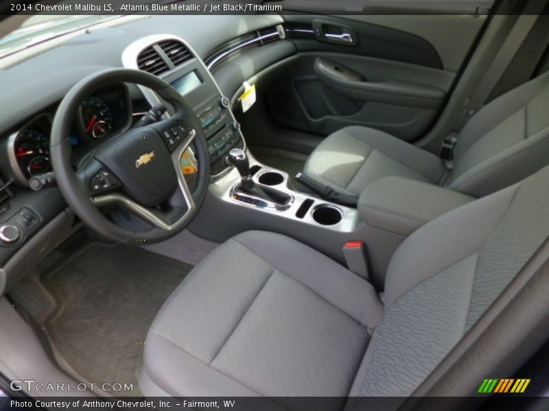 Atlantis Blue Metallic / Jet Black/Titanium 2014 Chevrolet Malibu LS