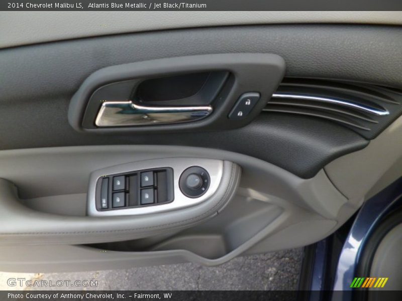 Atlantis Blue Metallic / Jet Black/Titanium 2014 Chevrolet Malibu LS