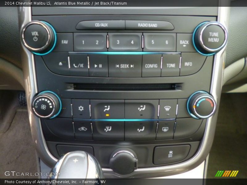 Atlantis Blue Metallic / Jet Black/Titanium 2014 Chevrolet Malibu LS