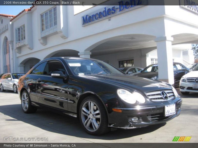 Black / Black 2006 Mercedes-Benz CLK 350 Coupe