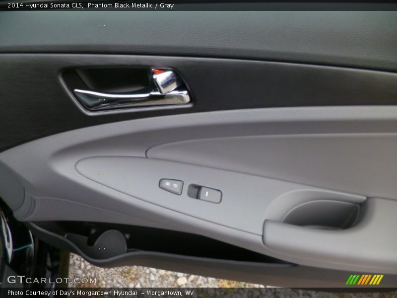 Phantom Black Metallic / Gray 2014 Hyundai Sonata GLS