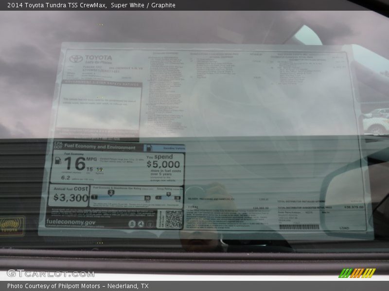 Super White / Graphite 2014 Toyota Tundra TSS CrewMax
