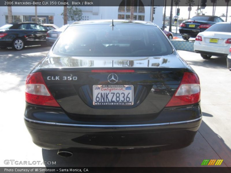Black / Black 2006 Mercedes-Benz CLK 350 Coupe