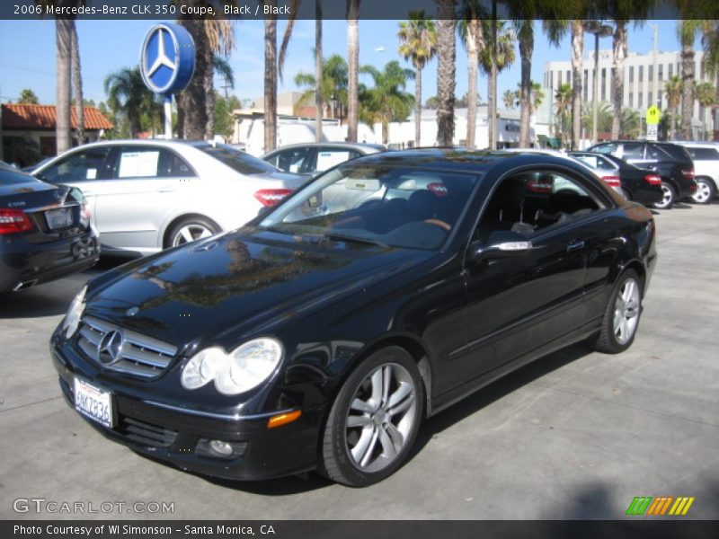 Black / Black 2006 Mercedes-Benz CLK 350 Coupe