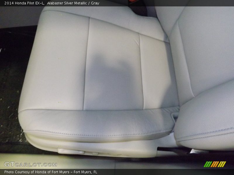 Alabaster Silver Metallic / Gray 2014 Honda Pilot EX-L