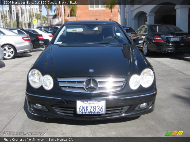 Black / Black 2006 Mercedes-Benz CLK 350 Coupe