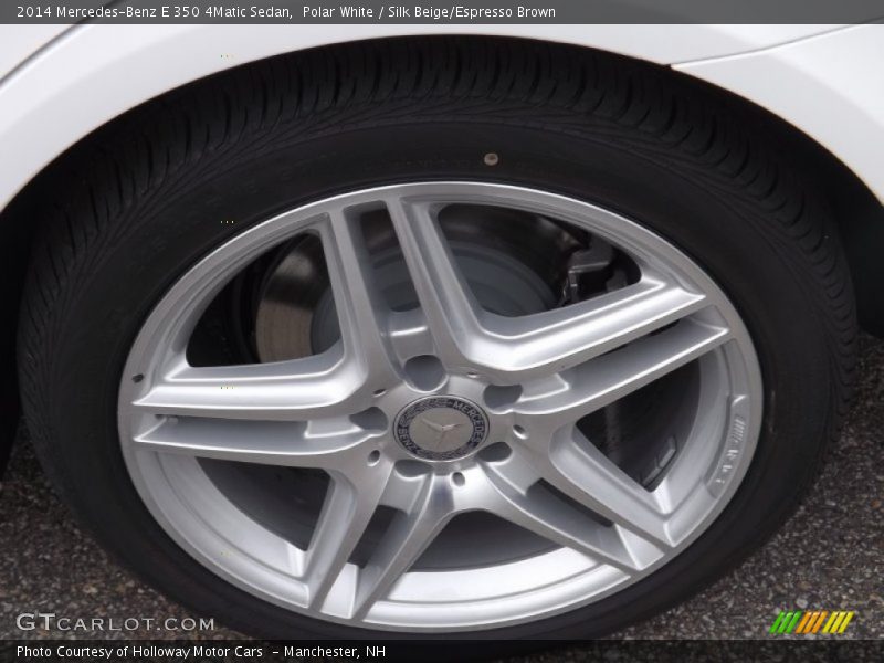 Polar White / Silk Beige/Espresso Brown 2014 Mercedes-Benz E 350 4Matic Sedan