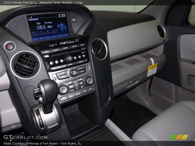 Alabaster Silver Metallic / Gray 2014 Honda Pilot EX-L