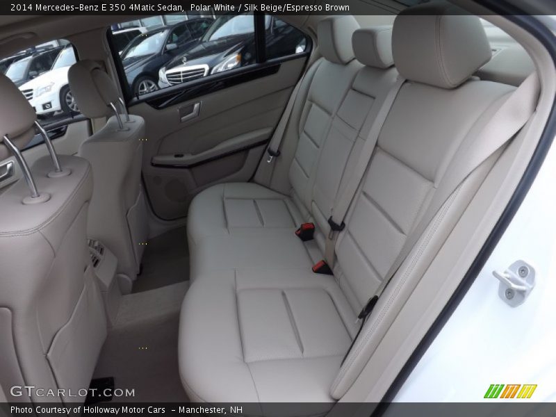 Polar White / Silk Beige/Espresso Brown 2014 Mercedes-Benz E 350 4Matic Sedan