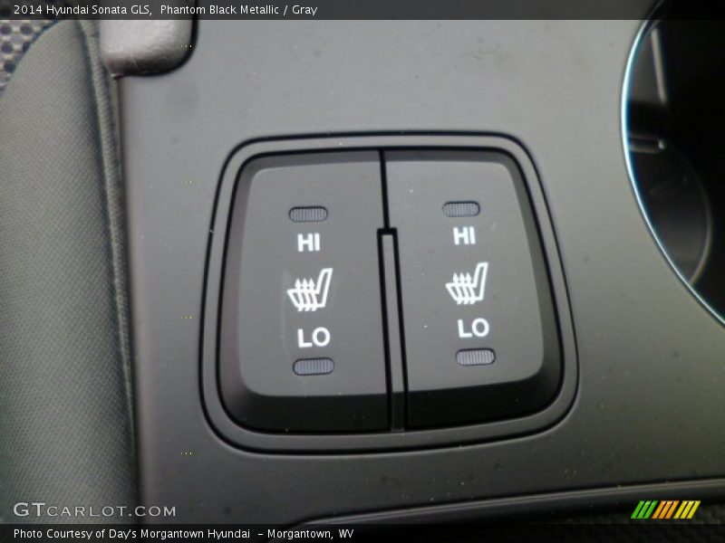 Phantom Black Metallic / Gray 2014 Hyundai Sonata GLS