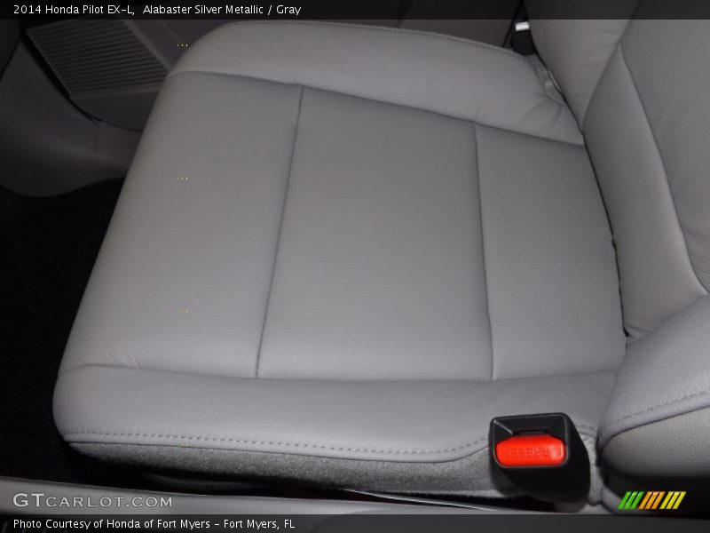 Alabaster Silver Metallic / Gray 2014 Honda Pilot EX-L