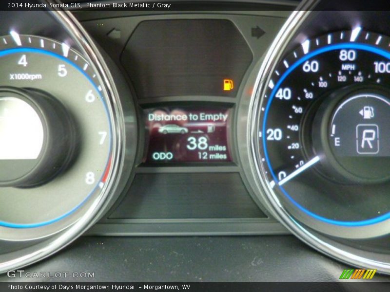 Phantom Black Metallic / Gray 2014 Hyundai Sonata GLS