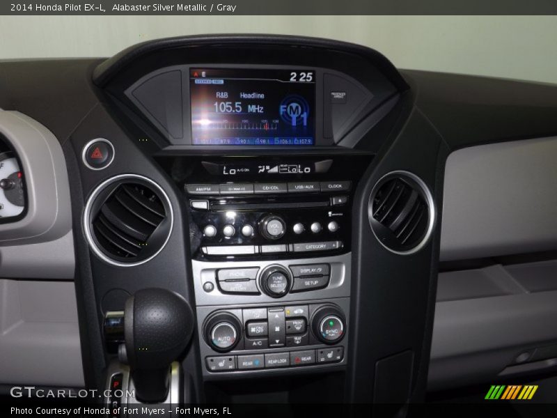 Alabaster Silver Metallic / Gray 2014 Honda Pilot EX-L
