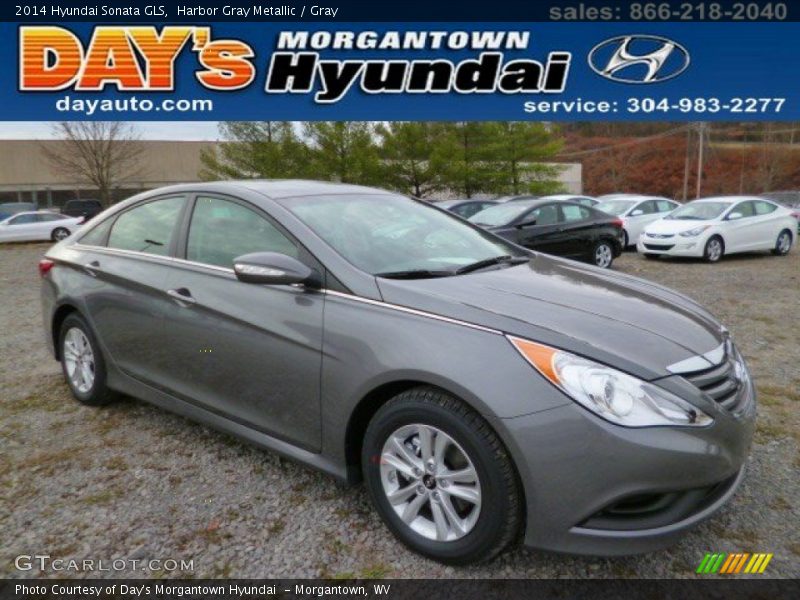 Harbor Gray Metallic / Gray 2014 Hyundai Sonata GLS
