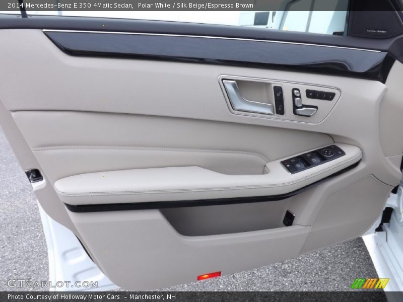 Polar White / Silk Beige/Espresso Brown 2014 Mercedes-Benz E 350 4Matic Sedan