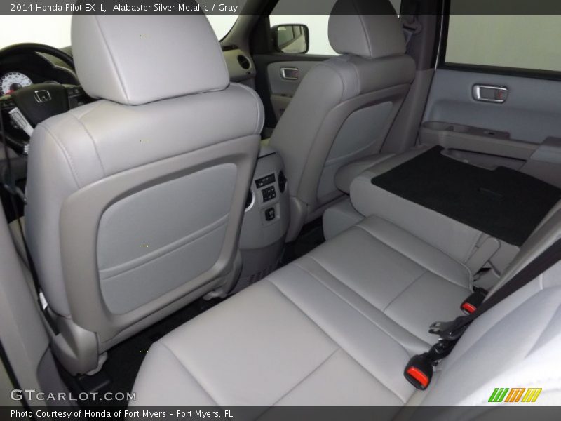 Alabaster Silver Metallic / Gray 2014 Honda Pilot EX-L