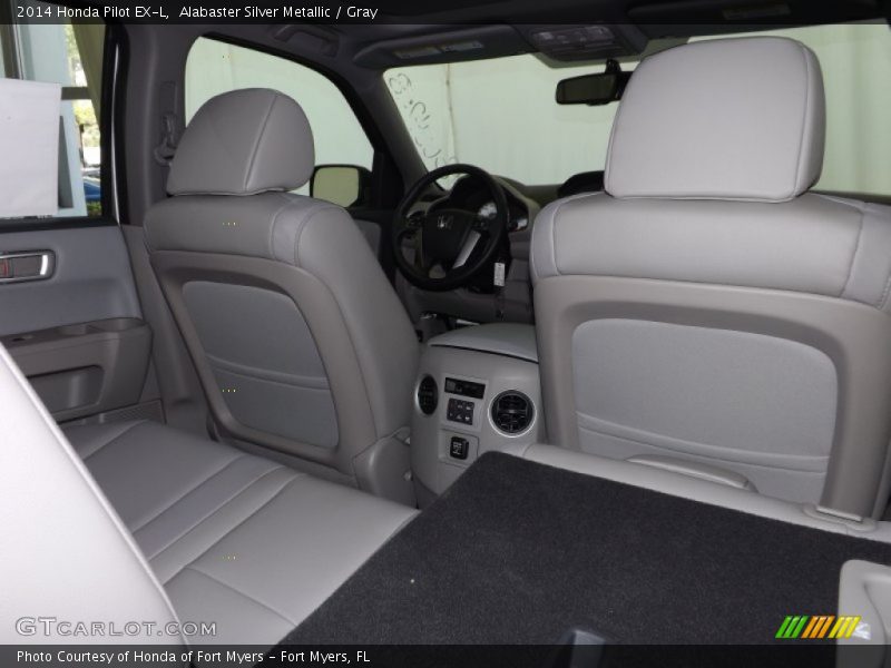 Alabaster Silver Metallic / Gray 2014 Honda Pilot EX-L