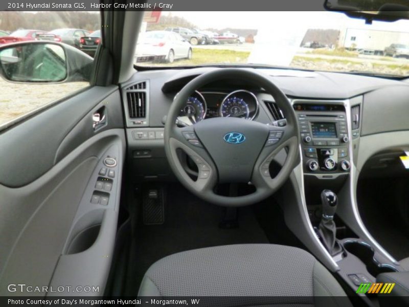 Harbor Gray Metallic / Gray 2014 Hyundai Sonata GLS