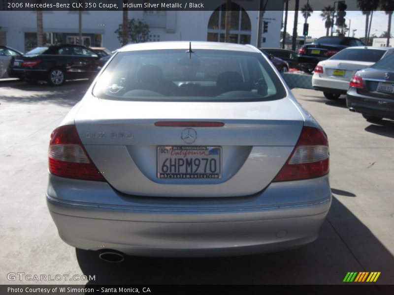 Iridium Silver Metallic / Black 2006 Mercedes-Benz CLK 350 Coupe