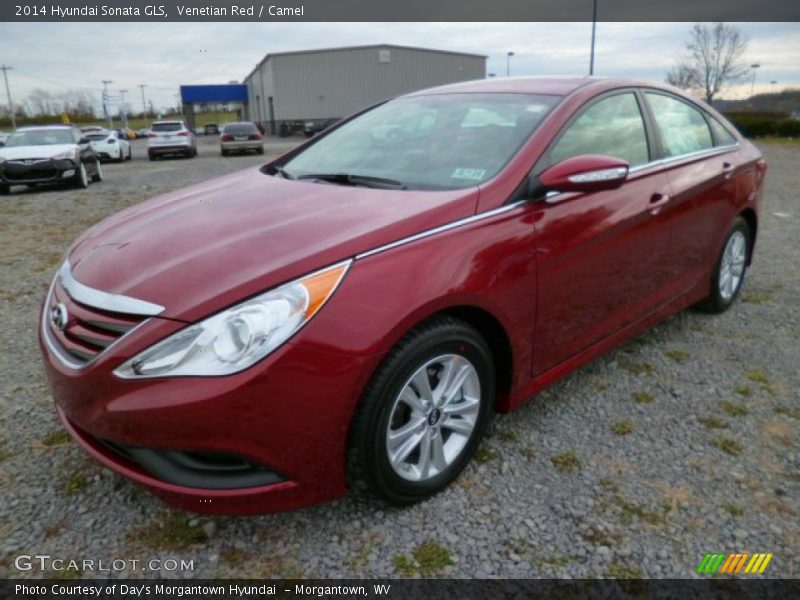 Venetian Red / Camel 2014 Hyundai Sonata GLS