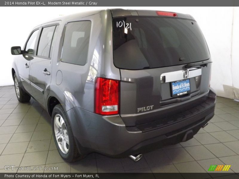 Modern Steel Metallic / Gray 2014 Honda Pilot EX-L
