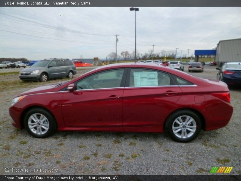 Venetian Red / Camel 2014 Hyundai Sonata GLS