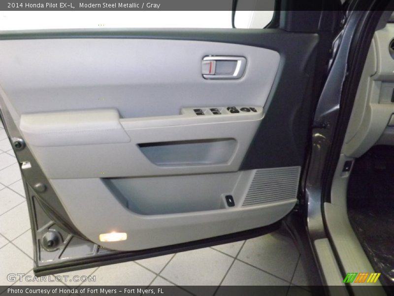 Modern Steel Metallic / Gray 2014 Honda Pilot EX-L
