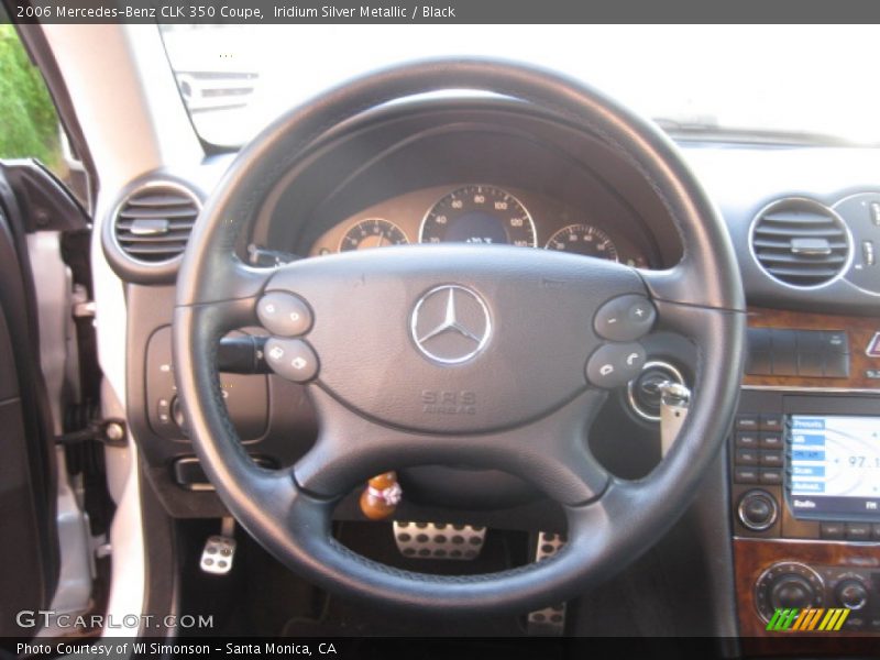 Iridium Silver Metallic / Black 2006 Mercedes-Benz CLK 350 Coupe