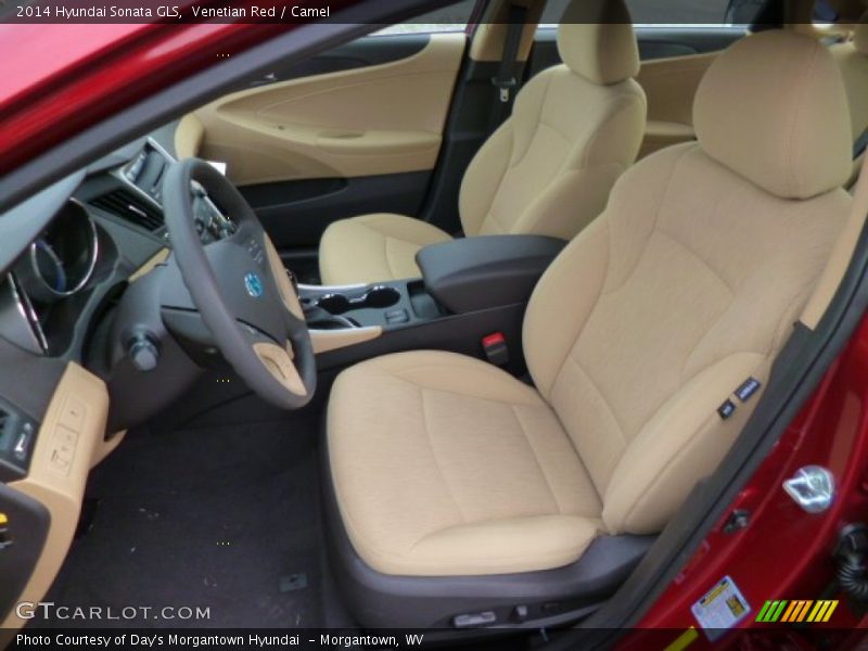 Venetian Red / Camel 2014 Hyundai Sonata GLS