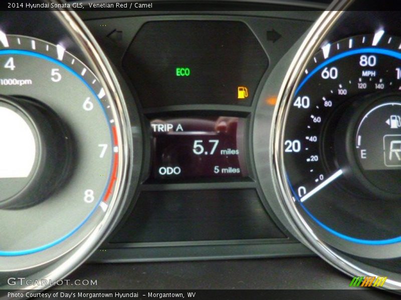 Venetian Red / Camel 2014 Hyundai Sonata GLS