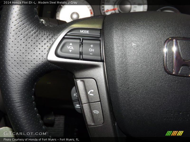 Modern Steel Metallic / Gray 2014 Honda Pilot EX-L