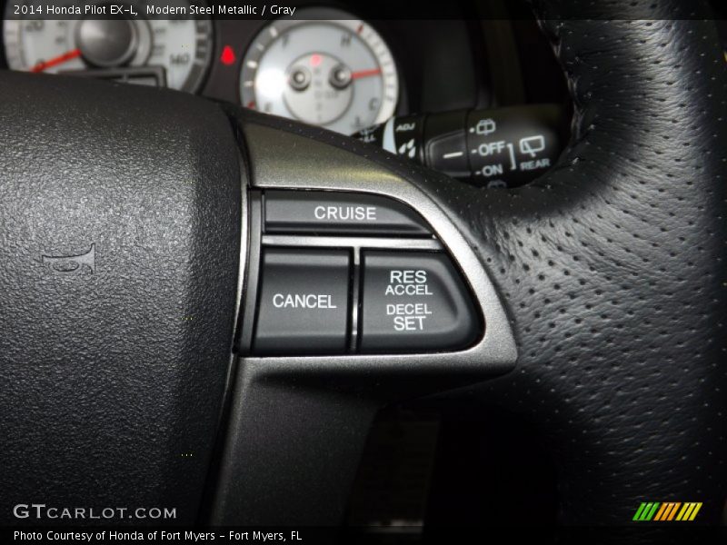 Modern Steel Metallic / Gray 2014 Honda Pilot EX-L