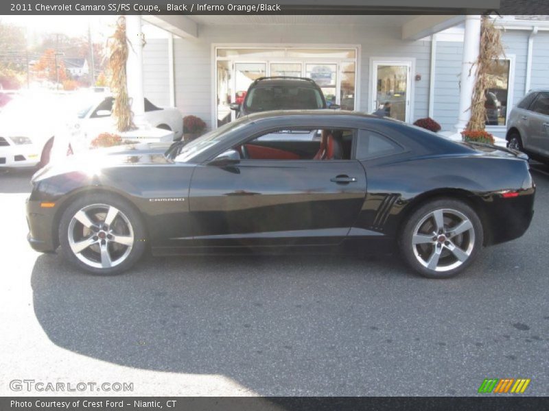 Black / Inferno Orange/Black 2011 Chevrolet Camaro SS/RS Coupe