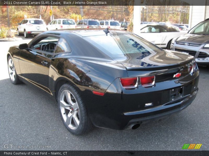 Black / Inferno Orange/Black 2011 Chevrolet Camaro SS/RS Coupe