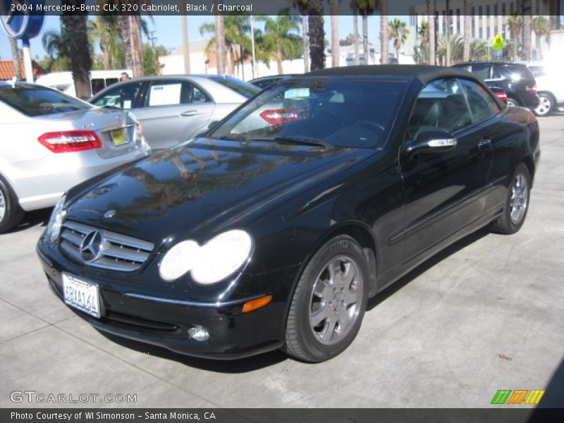 Black / Charcoal 2004 Mercedes-Benz CLK 320 Cabriolet