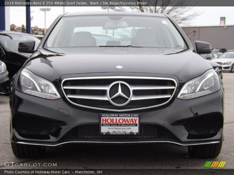 Black / Silk Beige/Espresso Brown 2014 Mercedes-Benz E 350 4Matic Sport Sedan