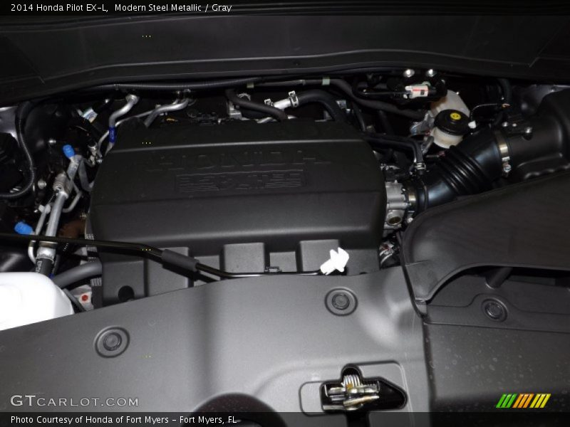 Modern Steel Metallic / Gray 2014 Honda Pilot EX-L