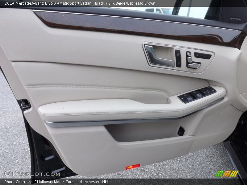 Black / Silk Beige/Espresso Brown 2014 Mercedes-Benz E 350 4Matic Sport Sedan