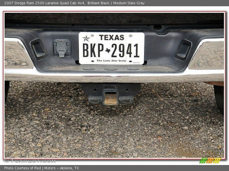 Brilliant Black / Medium Slate Gray 2007 Dodge Ram 2500 Laramie Quad Cab 4x4