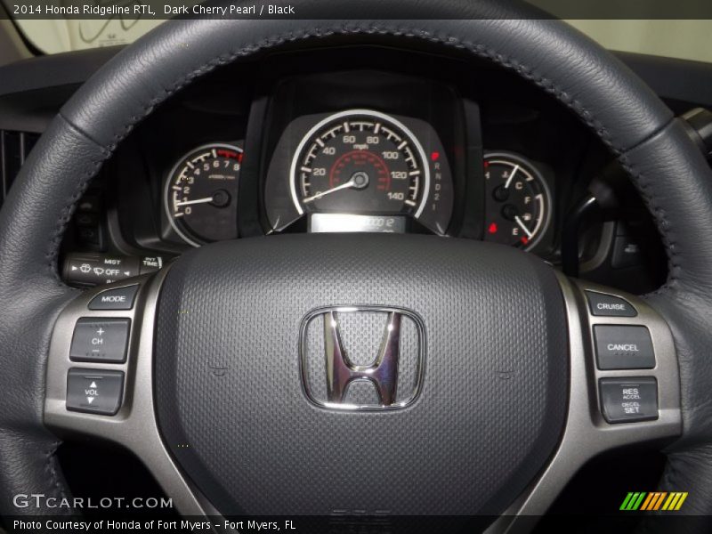 Dark Cherry Pearl / Black 2014 Honda Ridgeline RTL