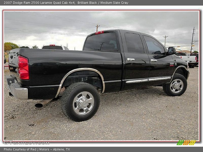 Brilliant Black / Medium Slate Gray 2007 Dodge Ram 2500 Laramie Quad Cab 4x4