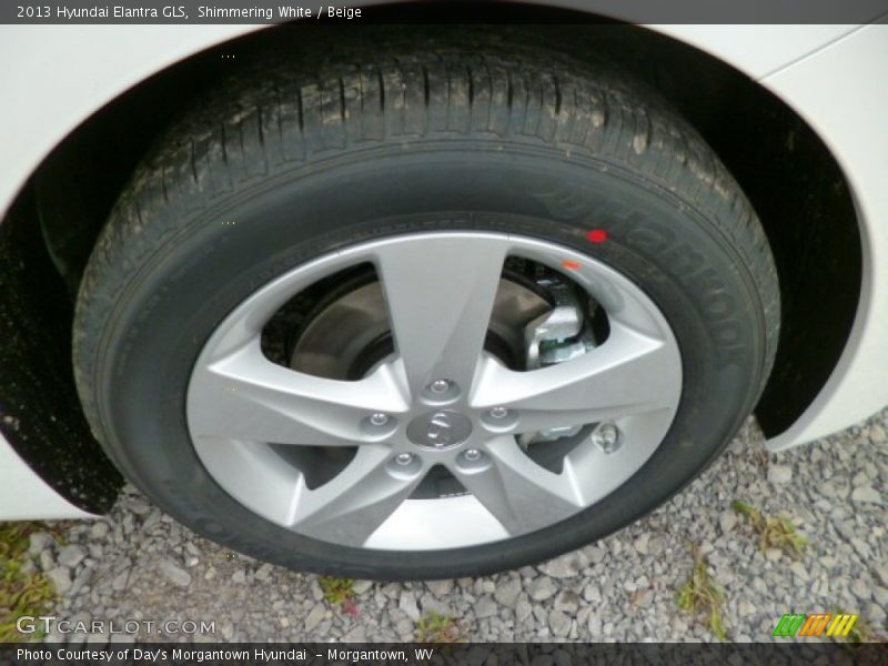 Shimmering White / Beige 2013 Hyundai Elantra GLS