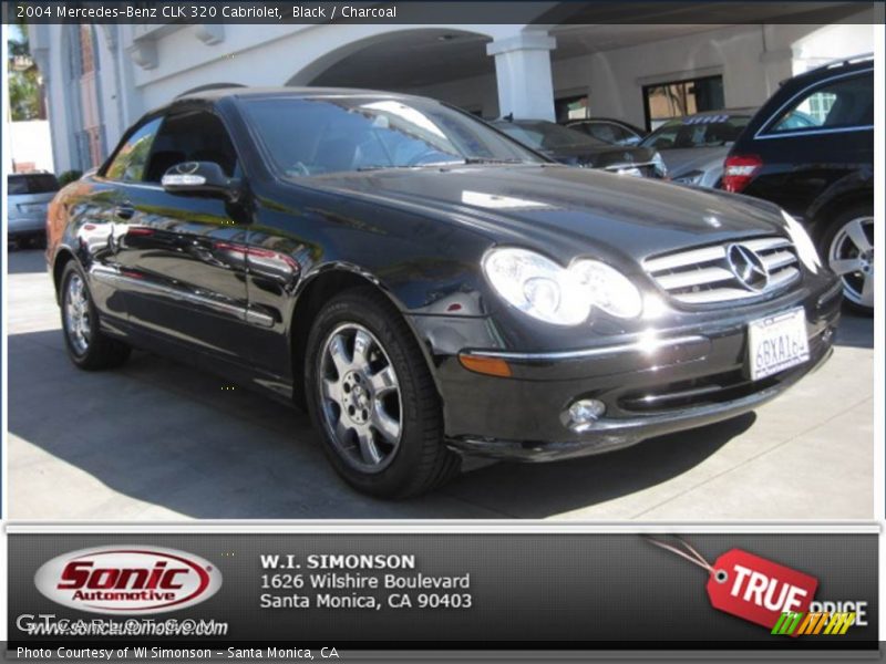 Black / Charcoal 2004 Mercedes-Benz CLK 320 Cabriolet