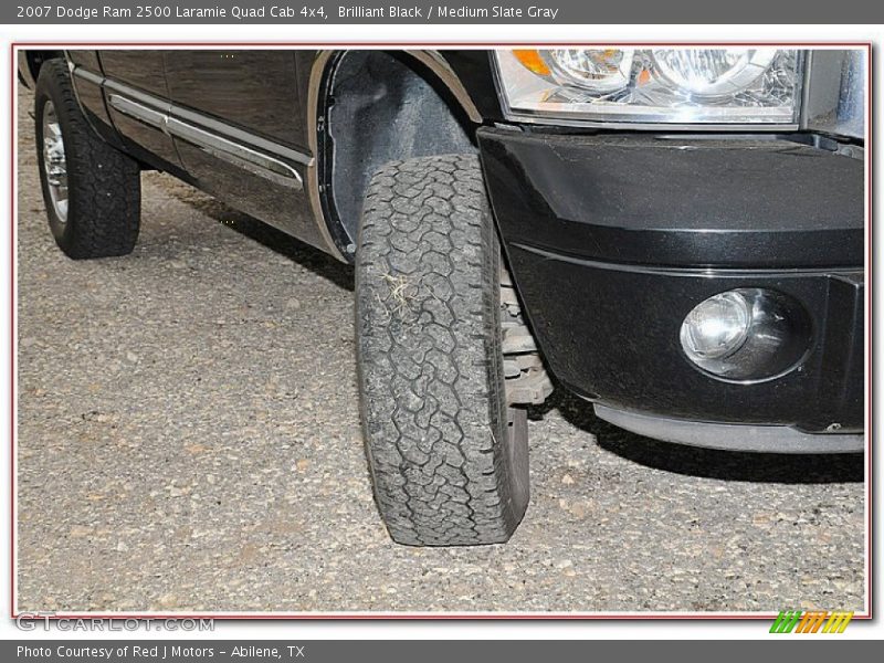 Brilliant Black / Medium Slate Gray 2007 Dodge Ram 2500 Laramie Quad Cab 4x4