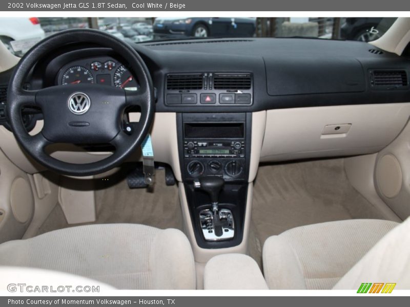 Cool White / Beige 2002 Volkswagen Jetta GLS 1.8T Sedan