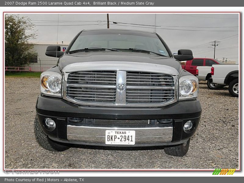 Brilliant Black / Medium Slate Gray 2007 Dodge Ram 2500 Laramie Quad Cab 4x4